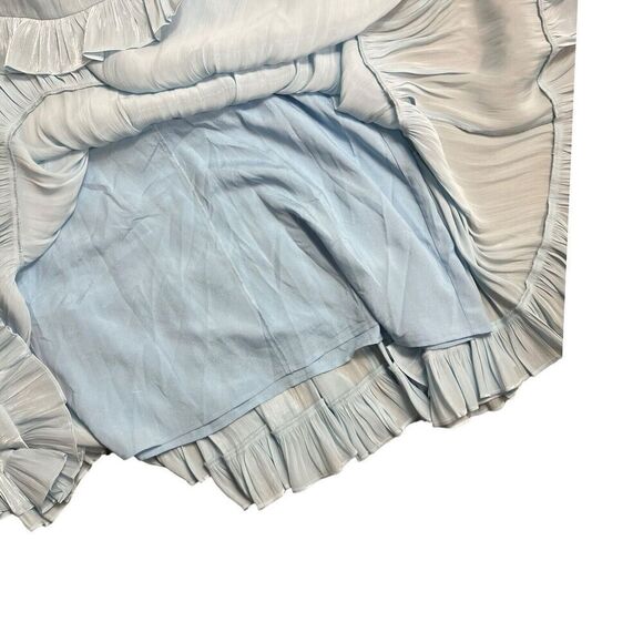 $395 Cinq‎ A Sept Women's Blue Phyllis Mock Neck Long Sleeve Swing Dress Size 0 - Picture 8 of 11